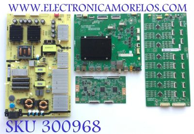 KIT DE TARJETAS PARA TV QLED TCL / MAIN 30800-000232 / 40-MT15H6-MAA2HG / 11602-500208 / MT9615 / 30801-000199 / T-CON 342911009C0F11 / TD-0001 / ST546 / DRIVER 08-D55C120-DR200AA / 40-055R63-DRC2LG / FUENTE 08-P302W0L-PW230AA / 40-P302WL-PWF1CG / 55R646